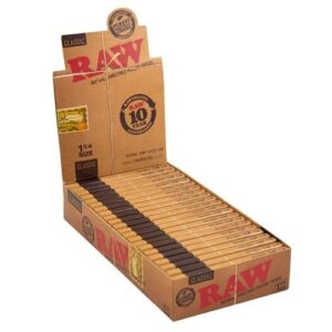 Cajas de Papel RAW Classic 1/4 – Papel de fumar natural sin blanquear