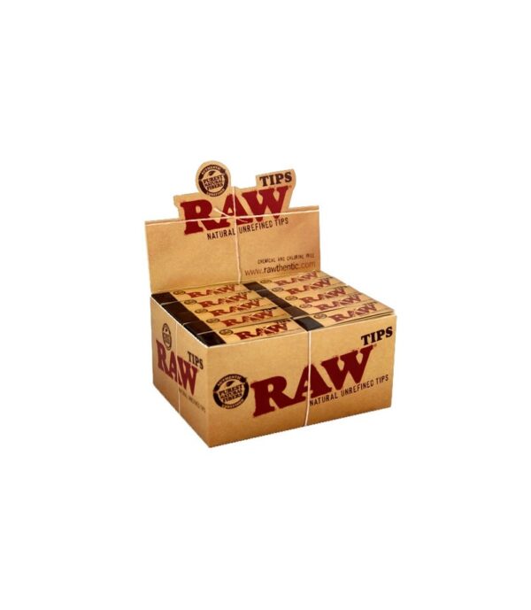 Caja de RAW Tips – Boquillas de cartón natural para liar