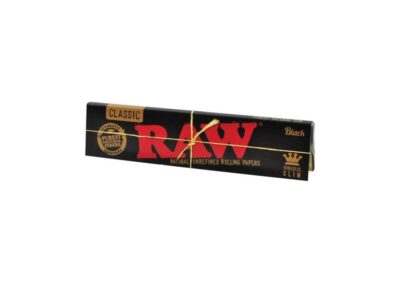 RAW Black King Size Slim – Caja de 50 Libritos de Papel Largo Ultra Fino