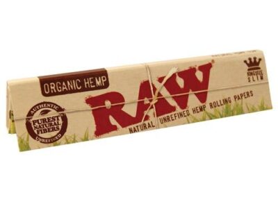 RAW Organic King Size Slim – Papel de liar ecológico largo (Caja 50 libritos)