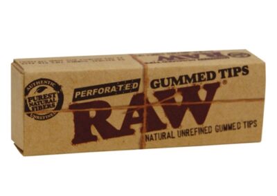 Filtros RAW Gummed de cartón natural, con adhesivo vegetal. Cada caja contiene 24 libritos de filtros precortados de 59 x 17 mm.