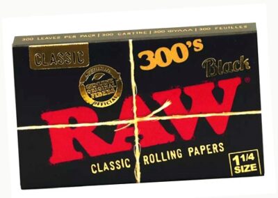 Caja RAW Black 300 1 ¼ – 40 Libritos de Papel Ultra Fino de Liar